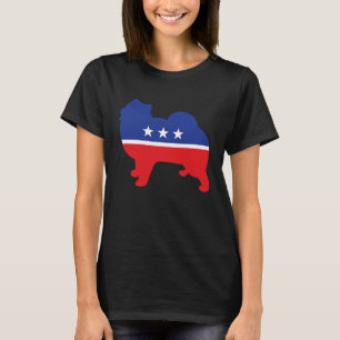 Pomeranian Dog Political Symbol Election Mascot T-Shirt