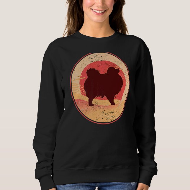 Pomeranian Dog Retro  22 Sweatshirt (Front)
