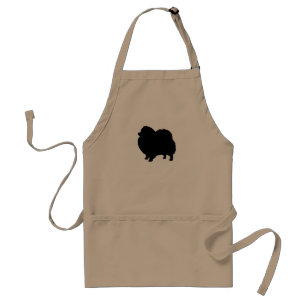 Pomeranian Dog Silhouette Standard Apron