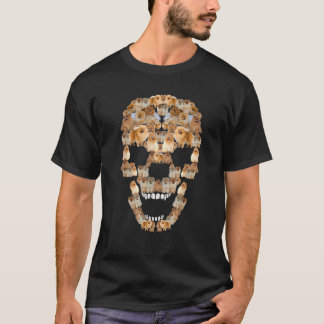 Pomeranian Dog Skull Tee Halloween Costume Dog Lov