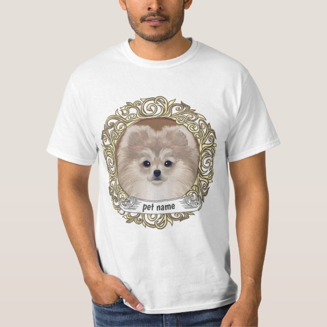 Pomeranian Dog  T-Shirt (Front)