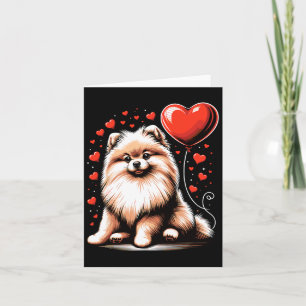 Pomeranian Dog Valentine's Day Dog Owner Valentine Card