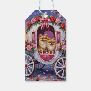 Pomeranian Dog Valentine's Day  Gift Tags