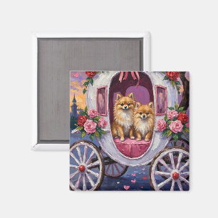 Pomeranian Dog Valentine's Day Magnet