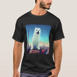 Pomeranian  Eiffel Tower France Paris Men Women Do T-Shirt