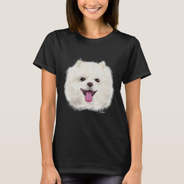 Pomeranian Face T-Shirt (Front)
