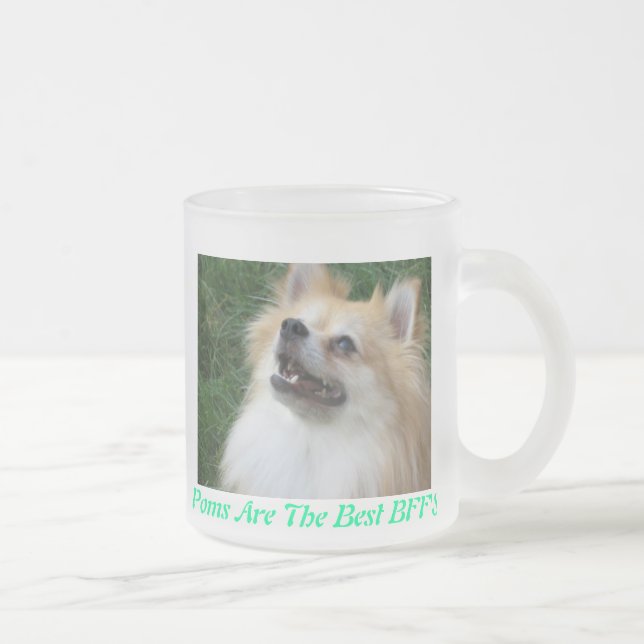 Pomeranian Frosted Mug (Right)