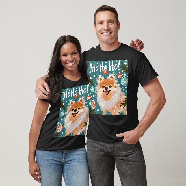 Pomeranian Funny Christmas T-Shirt (Unisex)