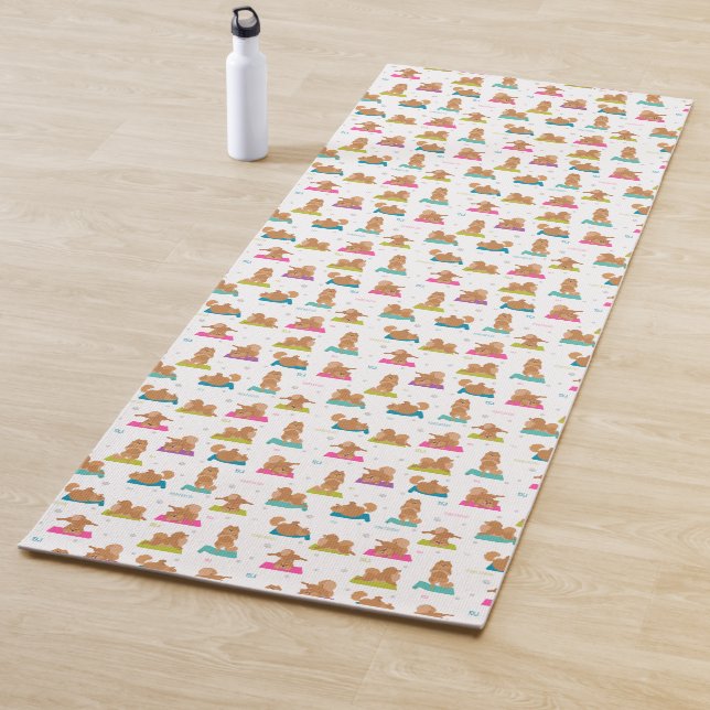 Pomeranian German Spitz dog Yoga Mat (In Situ)