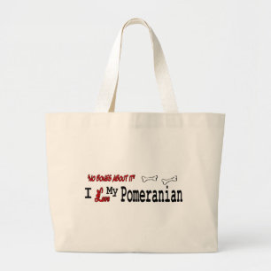pomeranian Gifts Large Tote Bag