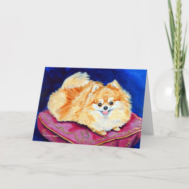 Pomeranian Greeting Cards (Front)