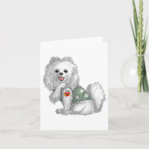 Pomeranian I Love Mum Tattoo Dog Shirt Funny Mothe Card