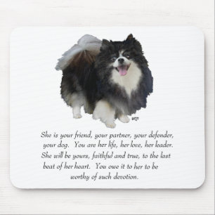 Pomeranian Keepsake Female Mouse Mat