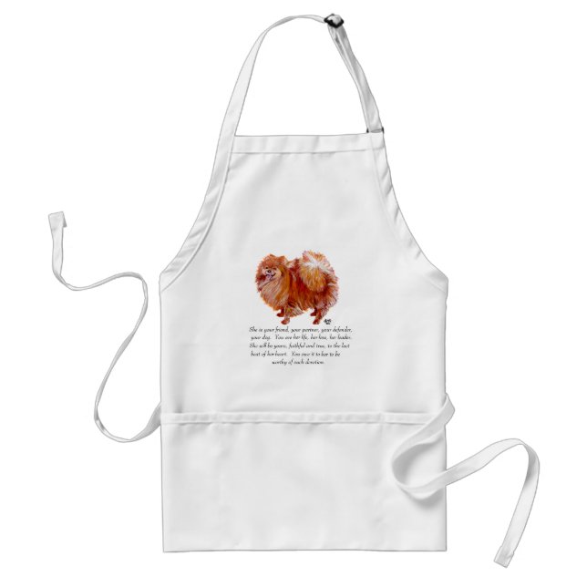 Pomeranian Keepsake Female Standard Apron (Front)