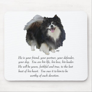 Pomeranian Keepsake Male Mouse Mat