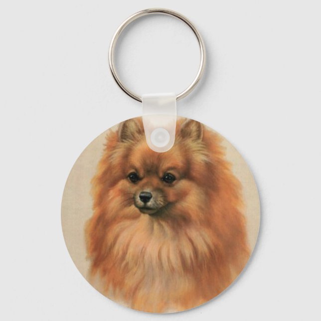 Pomeranian Key Ring (Front)
