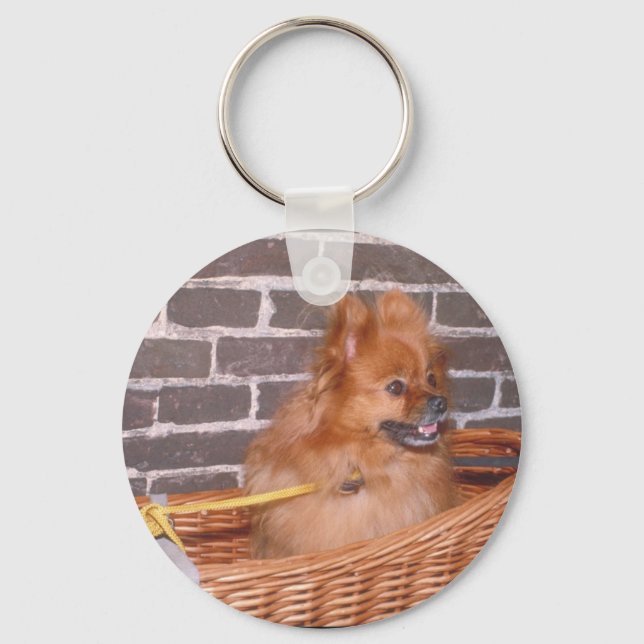 Pomeranian Key Ring (Front)