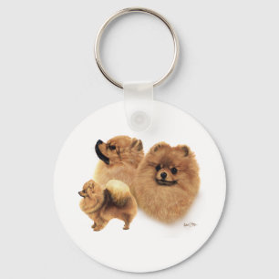 Pomeranian Key Ring