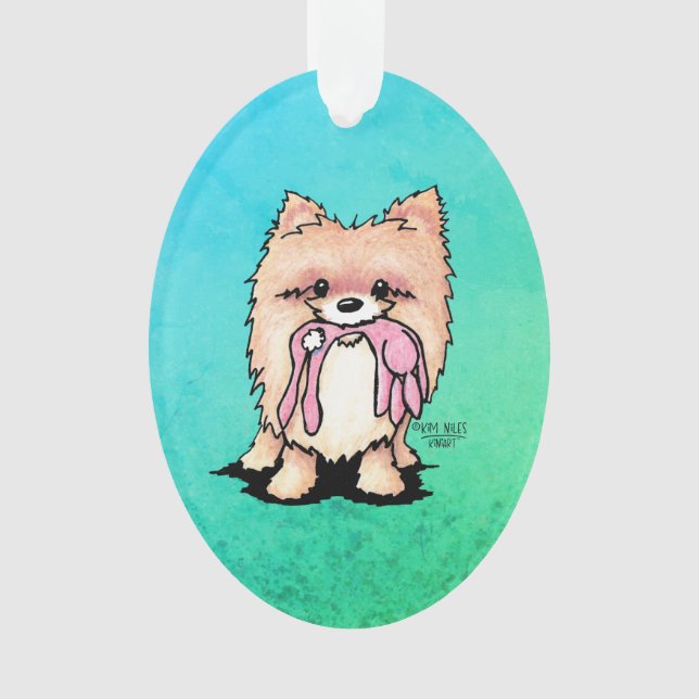 Pomeranian KiniArt Ornament (Front)