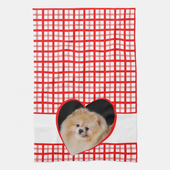 Pomeranian Kitchen Towel (Vertical)