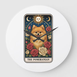 Pomeranian Large Clock