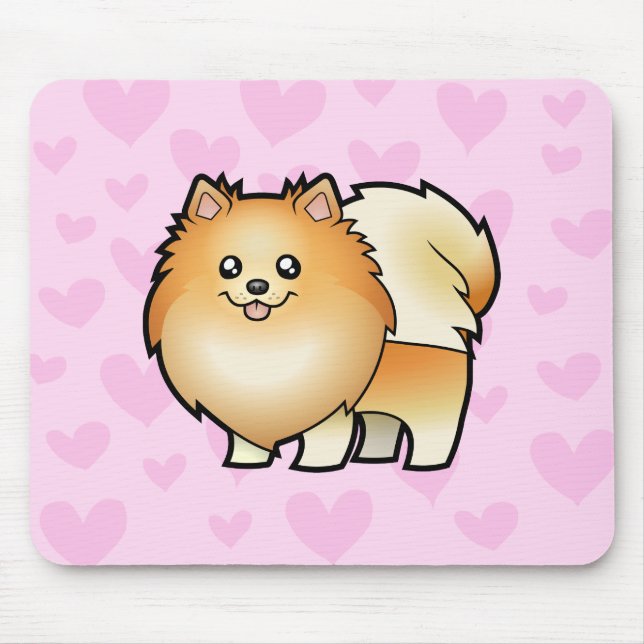 Pomeranian Love Mouse Mat (Front)