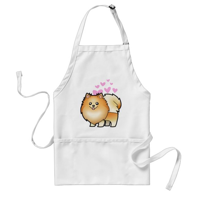 Pomeranian Love Standard Apron (Front)