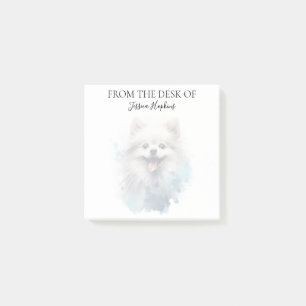 Pomeranian Lover Monogrammed Dog  Post-it Notes