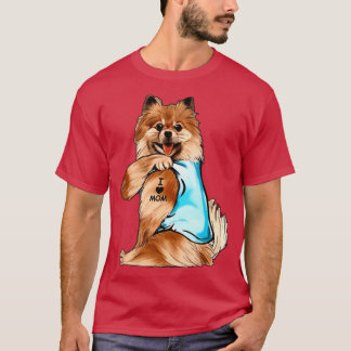 Pomeranian Lover Pomeranian I Love Mom gift T-Shirt