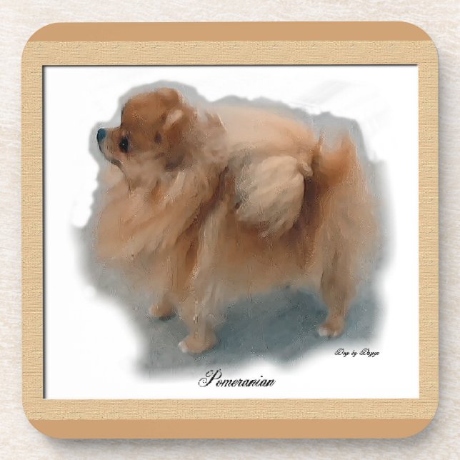 Pomeranian Lovers  Coaster (Front)