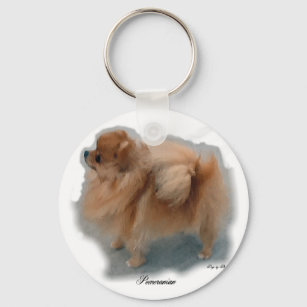Pomeranian Lovers Gifts Key Ring