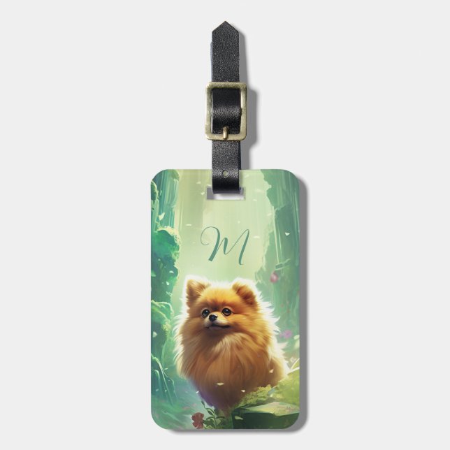 Pomeranian Luggage Tag (Front Vertical)