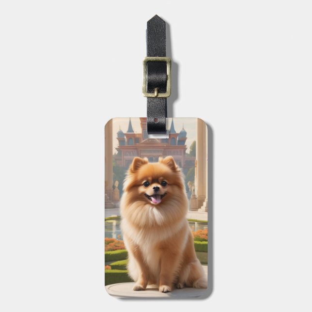 Pomeranian Luggage Tag (Front Vertical)