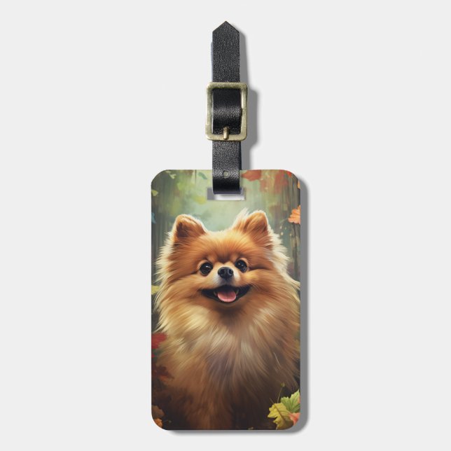 Pomeranian Luggage Tag (Front Vertical)