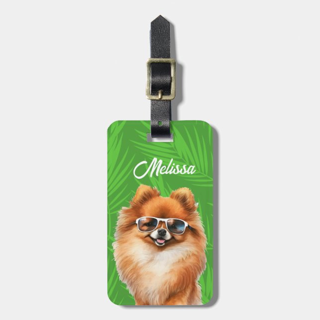 Pomeranian Luggage Tags (Front Vertical)