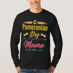 Pomeranian Mama Dog Owner Vintage Dog Mum T-Shirt