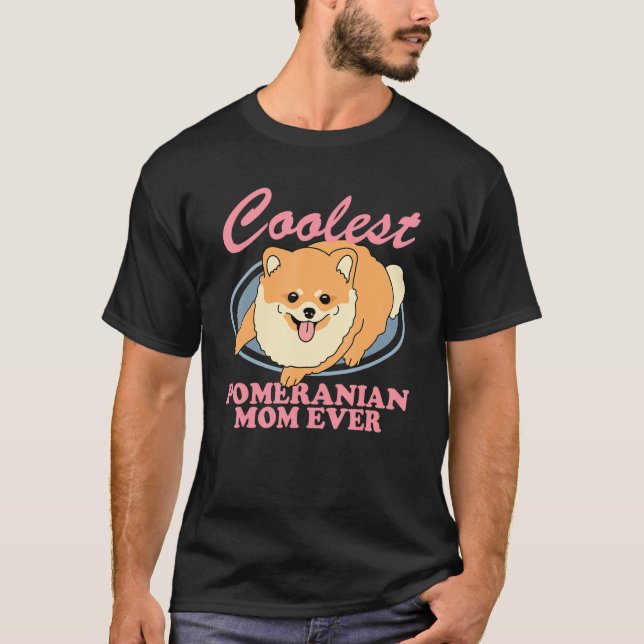 Pomeranian Mom Dog Owner Pomeranian 1 T-Shirt (Front)