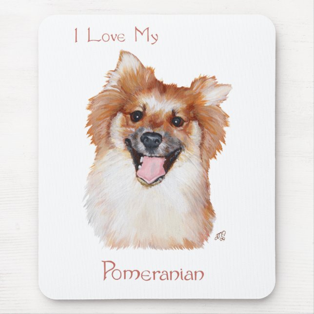 Pomeranian Mouse Mat (Front)