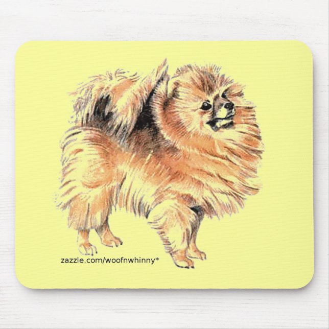 Pomeranian! Mouse Mat (Front)