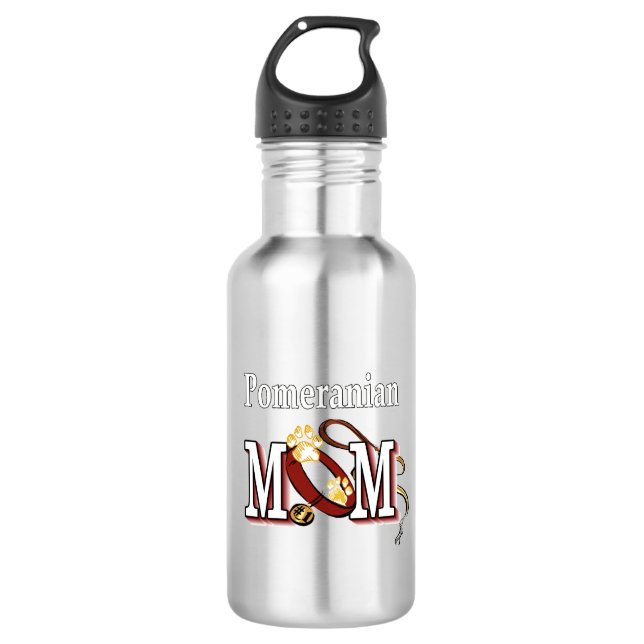 Pomeranian Mum 710 Ml Water Bottle (Front)