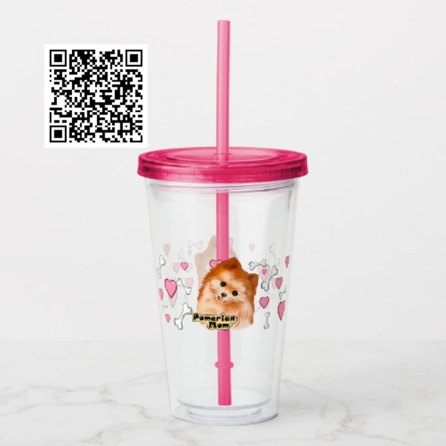 Pomeranian Mum  Acrylic Tumbler (Creator Uploaded)