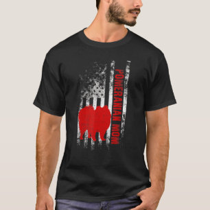 Pomeranian Mum American Flag T-Shirt