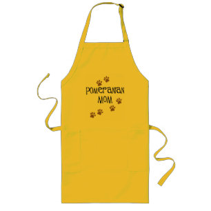 Pomeranian Mum Long Apron