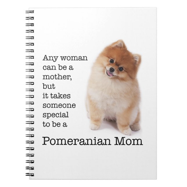 Pomeranian Mum Notebook (Front)