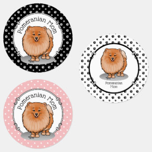 Pomeranian Mum Pom Mum (orange red) Cute Dog Mum