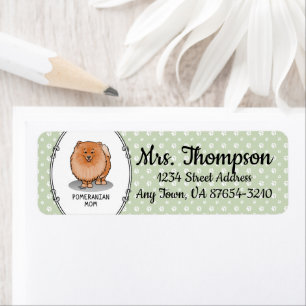 Pomeranian Mum Pom Mum (orange red) Cute Dog Mum