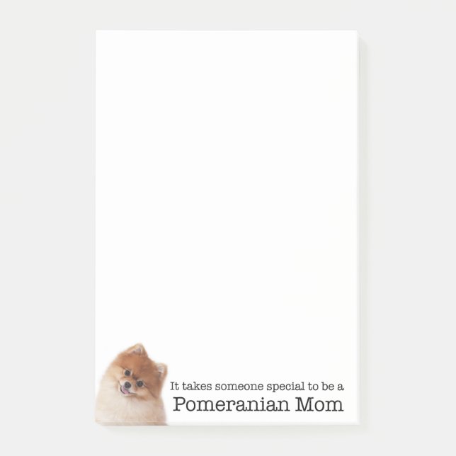 Pomeranian Mum Post-It Notes (Front)