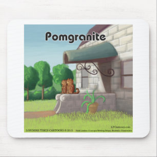 Pomeranian On Granite (Pomegranite) Funny Mouse Mat