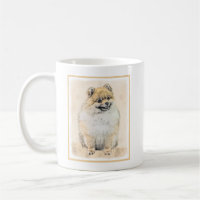 Pomeranian (Orange) Painting - Original Dog Art