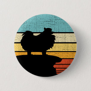 Pomeranian Owner Retro Vintage 60s 70s Dog Lover 6 Cm Round Badge